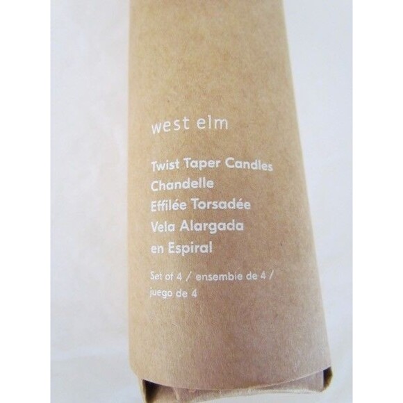 West Elm Tira Wood Taper Candle Holders Black Ash  Set 3 w Candles - Picture 9 of 13